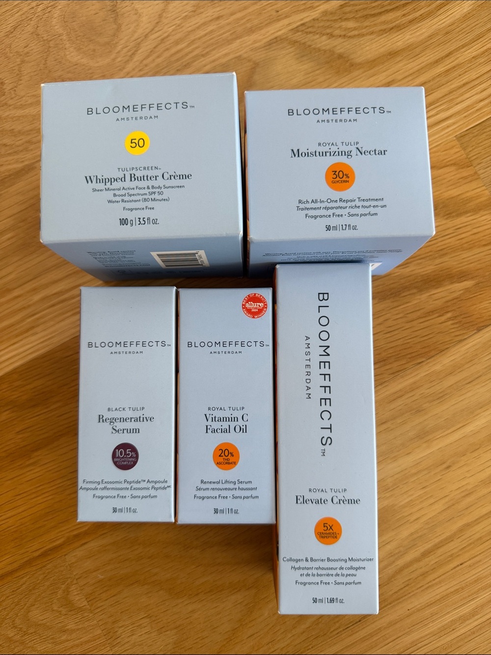 BLOOMEFFECTS skincare bundle set